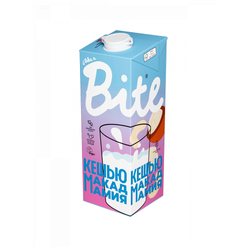 Растительное молоко Кешью-Макадамия пастеризованный 1л Take a Bite