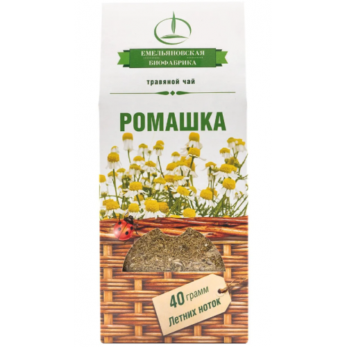 Чайный напиток травяной РОМАШКА 40г Емельяновская Биофабрика
