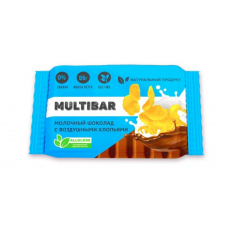 Шоколад молочный с воздушными хлопьями  95г Multibar