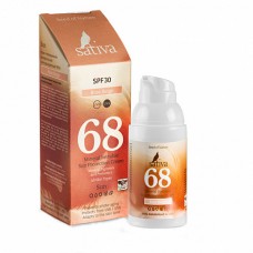 Крем солнцезащитный с тонирующим эффектом "№68 Rose Beige SPF 30", 50 мл., Sativa