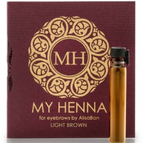 Хна для окрашивания бровей «My Henna» (светло-коричневая) 2 мл, AlisaBon