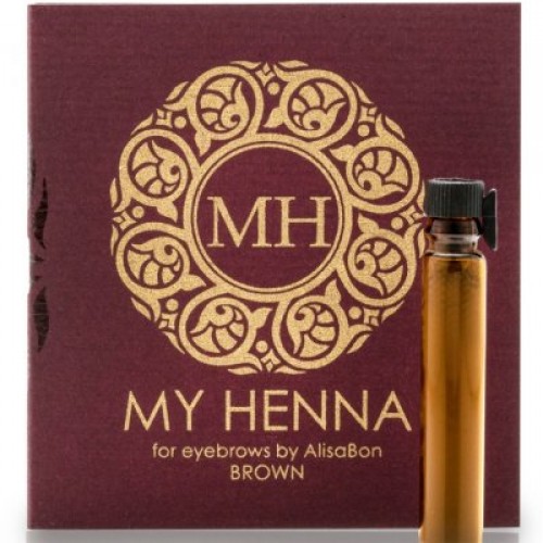 Хна для окрашивания бровей «My Henna» (коричневая) 2 мл, AlisaBon